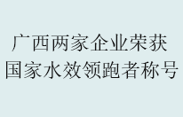 广西两家企业荣获国家水效领跑者称号