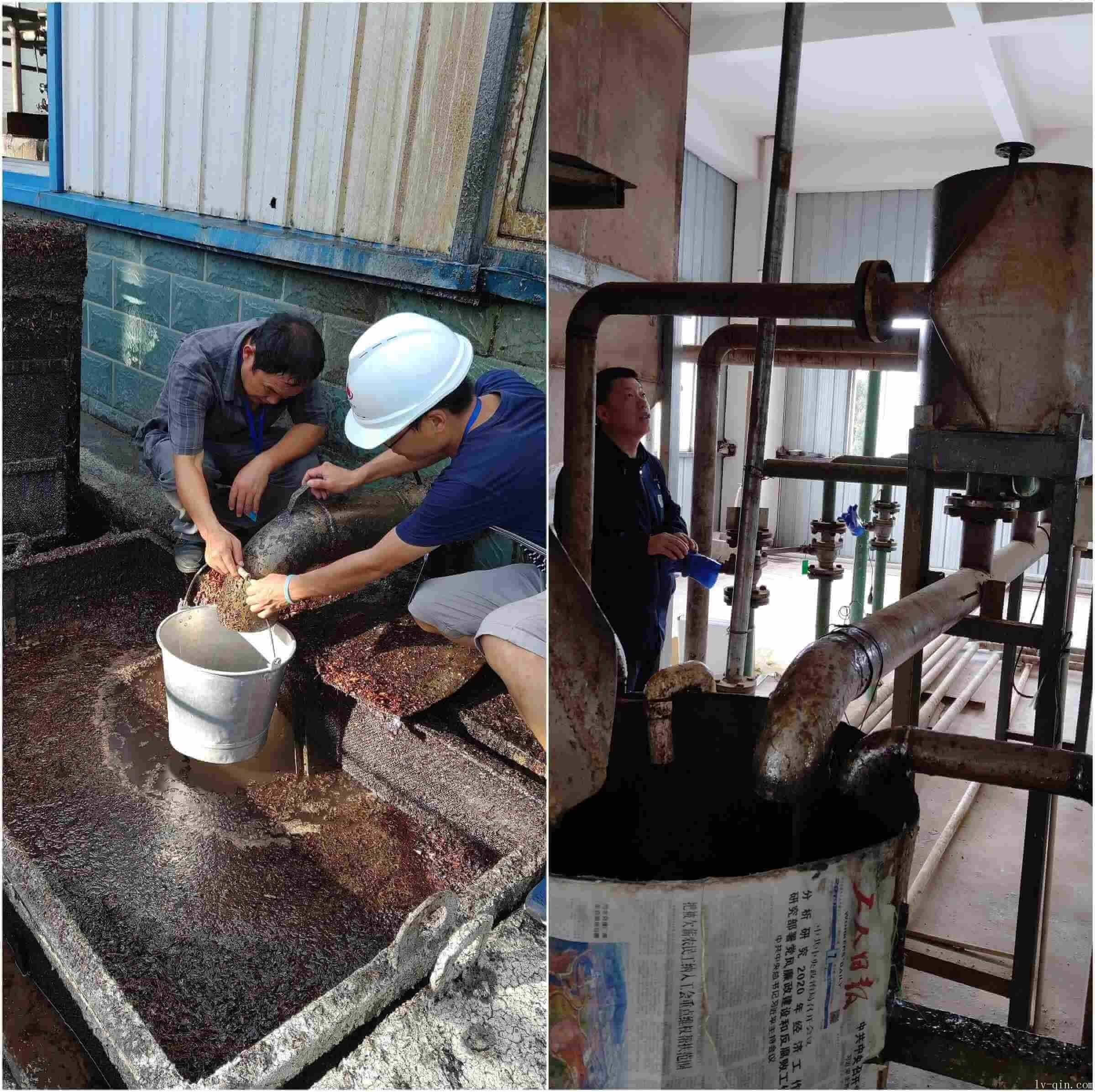 松脂加工水平衡测算现场